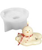 Candle Mould Silicone, Melting Snowman Silicone Mould for Candle Making, Unique Decorative Candle Mould Silicone Suitable for Christmas Decorators - Fast Shipping to USA & Canada