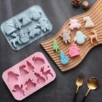 8 Slot Christmas Chocolate Mould, Candy Baking, 3D Reindeer, Snowman,Tree, Mountain, Car,Reindeer, Santa Claus, House, Penguin, Shape Mold for DIY Handmade Soap Candles Jelly Fondant,Gummy - Fast Shipping to USA & Canada - Image 4