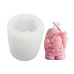 3D Santa Claus Candle Christmas Theme Silicone Mold for Making Resin Pillar Aromatherapy Candles Wax Soap Flower Specimen Clay Craft - Fast Shipping to USA & Canada