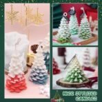 2PC Christmas Candle Moulds,Christmas Tree Silicone Candle Molds Multipurpose Moulds for DIY Crafts, Scented Candles, Soap, Chocolate, and Holiday Gifts Ideal for Christmas Decor - Fast Shipping to USA & Canada - Image 7