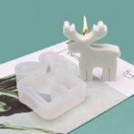 Christmas Elk Candle Mould Christmas Reindeer Elk Shape Silicone Mold for Xmas Candle Making Wax Melts Aromatherapy Car Freshie Soap Resin Casting Molds Christmas Candle Molds - Fast Shipping to USA & Canada - Image 4