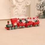 SATYAM KRAFT 1 Set Christmas Train Miniature | Gift for Him/Her, Home Decor, Office Desk, Shelf, Bedroom, Living Room Figurines & Tabletop, X-mas, Christmas Decoration Items (Wooden Train Miniature) - Fast Shipping to USA & Canada