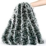 VRB Dec TM 6 Pcs Christmas 6Ft Tinsel Garland Xmas Tree/Christmas Tree Decoration Home Wedding Decoration for New Year Party Indoor/Outdoor Home Decor (Snow Green - 6 Pcs), 10 Cm - Fast Shipping to USA & Canada - Image 2