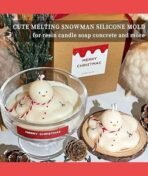 Candle Mould Silicone, Melting Snowman Silicone Mould for Candle Making, Unique Decorative Candle Mould Silicone Suitable for Christmas Decorators - Fast Shipping to USA & Canada - Image 4