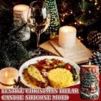 HASTHIP Christmas Candle Silicone Molds, 3D Candle Molds for Candles Making, Epoxy Resin Mold, Christmas Relief Cylinder Silicone Mold for DIY Wax Scented Soaps Art Craft Home Decor, White-B - Fast Shipping to USA & Canada - Image 7