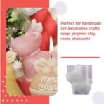 Candle Making Moulds, 1PCS Christmas Reindeer Silicone Mold Set with 50 Candle Wicks for Candles Making, DIY Candle Mould for Resin Art, Festive Holiday Decorations, Handmade Craft Supplies - Fast Shipping to USA & Canada - Image 7