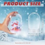 Shappy 12 Set Patriotic Snow Globe Craft Kit for Kids Make Your Own Snow Globes Holiday Glitter Snow Globe Making Kit Plastic DIY Snow Globe Kit for Home Activities (Snowman) - Fast Shipping to USA & Canada - Image 2