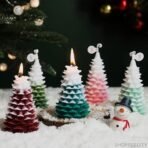 Cedar Christmas Tree Candle Mould I 3D Fondant Silicone Scented Wax Mould I Special for Christmas Succulent Molds for DIY Handmade Ornament Cake decor Aromatherapy Soap Resin Art Craft - Fast Shipping to USA & Canada - Image 5