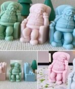 Santa Claus Candle Mould,Christmas Candle Moulds for DIY Handmade Candles, Soaps, Cake Decorations - Fast Shipping to USA & Canada - Image 7