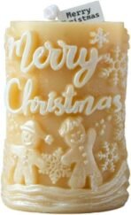 RKPM HOMES Cylinder Christmas Theme Candle Mold I 3D Fondant Deer Gingerbread Man Silicone Scented Wax Mould I Succulent Molds for DIY Handmade Ornament Cake decor Aromatherapy Soap Resin Art Craft (B) - Fast Shipping to USA & Canada - Image 6