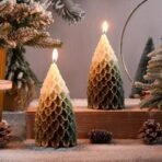 3D Christmas Tree Silicone Candle Soap Epoxy Resin Wax Mold Xmas Tree Moulds for Candle Making Craft Cake Chocolate Making Kit Christmas Party Gift Home Party Decoration - Fast Shipping to USA & Canada - Image 4