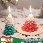 2PC Christmas Candle Moulds,Christmas Tree Silicone Candle Molds Multipurpose Moulds for DIY Crafts, Scented Candles, Soap, Chocolate, and Holiday Gifts Ideal for Christmas Decor - Fast Shipping to USA & Canada - Image 4