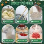 2PC Christmas Candle Moulds,Christmas Tree Silicone Candle Molds Multipurpose Moulds for DIY Crafts, Scented Candles, Soap, Chocolate, and Holiday Gifts Ideal for Christmas Decor - Fast Shipping to USA & Canada - Image 5