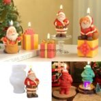 Santa Claus Shape Candle Mold | Christmas Silicone Candle Making Mould for Wax, Soap, Resin, and Home decor (Pack of 1) - Fast Shipping to USA & Canada - Image 6