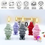 Santa Claus Shape Candle Mold | Christmas Silicone Candle Making Mould for Wax, Soap, Resin, and Home decor (Pack of 1) - Fast Shipping to USA & Canada - Image 5