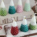 3D Christmas Tree Silicone Candle Soap Epoxy Resin Wax Mold Xmas Tree Moulds for Candle Making Craft Cake Chocolate Making Kit Christmas Party Gift Home Party Decoration - Fast Shipping to USA & Canada - Image 5