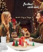 12PCS Christmas Candle Mold Set for DIY Crafts, Christmas Tree Candle Mould, Candle Making Kit with Reusable Silicone Molds, Perfect for Holiday Gifts and Aromatherapy - Fast Shipping to USA & Canada - Image 6