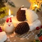 Christmas Pine Cone Candle Mold I 3D Pinecone Silicone Mould I Christmas Epoxy Resin Moulds I for DIY Handmade Chocolate, Candle Making, Cake decor, Aromatherapy, Soap, Resin Art Craft Making, Home Party Decoration (Pine Cones) - Fast Shipping to USA & Canada - Image 4