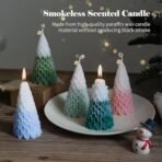 3D Christmas Tree Silicone Candle Soap Epoxy Resin Wax Mold Xmas Tree Moulds for Candle Making Craft Cake Chocolate Making Kit Christmas Party Gift Home Party Decoration - Fast Shipping to USA & Canada - Image 7
