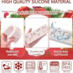 4 Slot Christmas Fondant Mould Gift Box Sock Candy Stick Hat Shape Chocolate Candy Mold Christmas Tree Decoration Cake Decor Sugarcraft Gum Paste Cookie Dough Clay Resin Candle Wax Soap - Fast Shipping to USA & Canada - Image 4