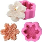 Snowflake Silicone Mould, Christmas Chocolate Soap Candle Mould Snowflake Shape DIY Crafting Art Holiday Supplies for Christmas Thanksgiving New Year (Pack of 1) - Fast Shipping to USA & Canada
