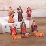 eCraftIndia Christmas Nativity Crib Set Statues (Resin, Set of 10) | Nativity Set Baby Jesus Joseph Mary, 3 Kings & Others| Christmas Decorations Items for Home Office Xmas Gifts for Women Men - Fast Shipping to USA & Canada - Image 7