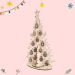 LIME SHADES 3D Wooden Christmas Tree Model Kit, DIY Holiday Decoration, Family Assembly Activity kit for Christmas Celeberations - Fast Shipping to USA & Canada