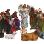 Arte House Polymarble Realistic Christmas Nativity Crib Set Large, 7.5 inches, Multicolor, Set of 11 Pieces(Made in India), Love - Fast Shipping to USA & Canada