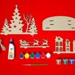 The Brown BOX-3D Christmas Craft Kit,Christmas Painting kit,DIY Art kit,Christmas Gift for Girls and Boys - Fast Shipping to USA & Canada