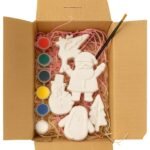 Whumies DIY POP Christmas Figurine Painting Kit ? 5 Pop Figurines, 6 Acrylic Paint Colors & Brush | Holiday Craft Kit for Kids, Christmas Activity Set, DIY Ornament Making, Art & Craft Gift for Boys & Girls - Fast Shipping to USA & Canada