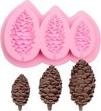 Christmas Pine Cones Silicone Candle Mould 3D Xmas Pine Tree Mold for Making Scented Candle DIY Waxmelts Epoxy Resin Casting Home Decor Cake Chocolate Christmas Party Gift Plaster Polymer Clay - Fast Shipping to USA & Canada