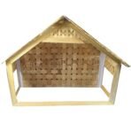 Foldable Christmas Decoration Bamboo Hut-29x23x12 (LxHxW) cm, House for Christmas Decoration (Size No.2) - Fast Shipping to USA & Canada
