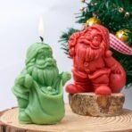 RKPM HOMES Christmas Candle Mold I 3D Santa Claus Backpack and Gift Bag Shape Silicone Scented Wax Mould I for DIY Handmade Ornament Cake decor Aromatherapy Soap Resin Clay Art Craft Home decor (B) - Fast Shipping to USA & Canada - Image 4