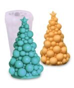Christmas Tree Candle Mould, DIY Handmade Christmas Candle Moulds for Resin Art, Soap, Cake Decor, Festive Gifts - Fast Shipping to USA & Canada