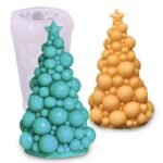 Christmas Tree Candle Mould, DIY Handmade Christmas Candle Moulds for Resin Art, Soap, Cake Decor, Festive Gifts - Fast Shipping to USA & Canada