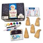 Easypeasycraft: Five Jolly Santa Set | Christmas DIY Kit for Kids | Set of 5 Paint Your Own Santa Decorations | Fun Art & Craft Activity for Kids & Adults | Creative Christmas Tree Hanging Craft Kit - Fast Shipping to USA & Canada
