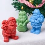 RKPM HOMES Christmas Candle Mold I 3D Santa Claus Backpack and Gift Bag Shape Silicone Scented Wax Mould I for DIY Handmade Ornament Cake decor Aromatherapy Soap Resin Clay Art Craft Home decor (B) - Fast Shipping to USA & Canada - Image 7