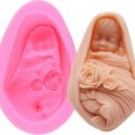 Smello Baby Silicone Fondant Chocolate Candy Mold, Cake Decoration Tools, Baby Shower Soap Candle Mold, Plaster Polymer Clay Mould (BM - 106) - Fast Shipping to USA & Canada