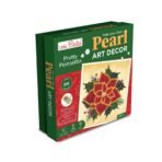 Little Birdie Christmas DIY Make Your Own Pearl Art D?cor Kit - Pretty Poinsettia, 1 Box | for Art & Craft, Creative, Painting, Fun & Activity DIY Learning Kit | Gift for Kids & Adults - Fast Shipping to USA & Canada