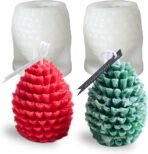 FirstTry Christmas Tree Candle Mold I 3D Fondant Silicone Scented Wax Mould I Succulent Molds | Handmade Candles Making | for Mousse Dessert Soap Cake DIY Decorating (Pine Cone 1 Pcs Mold) - Fast Shipping to USA & Canada