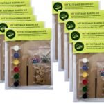 The brown box MDF Cut-Out Key Chain Making Kit for Kids- Set of 10,Arts and Crafts for Kids Ages 4-6, 6-8, 8-12,Gifts for Boys and Girls, DIY Activity Kit,Christmas Gift - Fast Shipping to USA & Canada