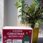 KIDSZEN Christmas Activity Kit for Kids, DIY Festive Arts & Crafts Box with MDF Keychain, Fridge Magnet, Christmas Card, Rangila Colour, Stickers, Holiday Fun Activities, Age 3+ - Fast Shipping to USA & Canada