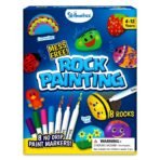 Skillmatics Rock Painting Kit - Mess-Free Art & Craft Activity for Girls & Boys, Craft Kits & Supplies, DIY Creative Activity, Christmas Gifts for Kids Ages 4, 5, 6, 7, 8, 9, 10, 11,12 - Fast Shipping to USA & Canada