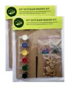 The Brown Box Key Chain Making Kit for kids,Pack of 2,Arts and Crafts for Kids Ages 4-6, 6-8, 8-12,Gifts for Boys and Girls, DIY Activity Kit, MDF cutouts, Key Chain Making Kit,Christmas gift for kids - Fast Shipping to USA & Canada