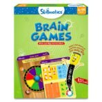 Skillmatics Brain Games Activity Mats - Logic and Problem Solving Game for Kids, Reusable Write & Wipe Activity Set with Marker, Educational Gift for Ages 6, 7, 8, 9 & Up - Fast Shipping to USA & Canada