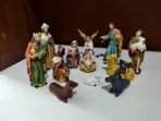Breeze Handicrafts Imported Crib Set/Nativity Set Baby Jesus Statue Mother Mary Idol and Joseph Statue Christmas Decoration Kudil Set 5 inch - Fast Shipping to USA & Canada