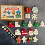 Craft Delights Paint Your Own Clay Magnets - Christmas Theme - Fast Shipping to USA & Canada