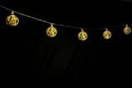 One94Store Ganesh Golden Metal String LED Light 10 LED 3 Meter Metal Fairy Lights for Diwali, Home Decoration Wall Hanging Light (Plug-in, Warm White) - Fast Shipping to USA & Canada - Image 4