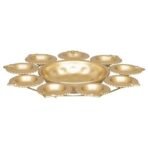 Webelkart Diya Shape Flower Decorative Urli Bowl for Home Decor Bowl for Floating Flowers and Tea Light Candles Home,Office and Table Decor| Diwali Decoration Items (Gold Polish) - Fast Shipping to USA & Canada - Image 5