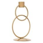 Webelkart Premium Decorative Rings Candlestick Holder for Home and Dining Table Decor/Tealight Candle Holder for Home and Office Decor - (6.5 inches Gold) (Pack of 1) - Fast Shipping to USA & Canada - Image 5